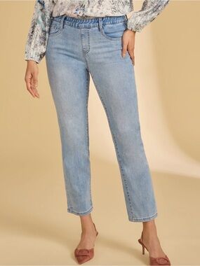 Light Blue Women's Straight-Leg Jeans NEW